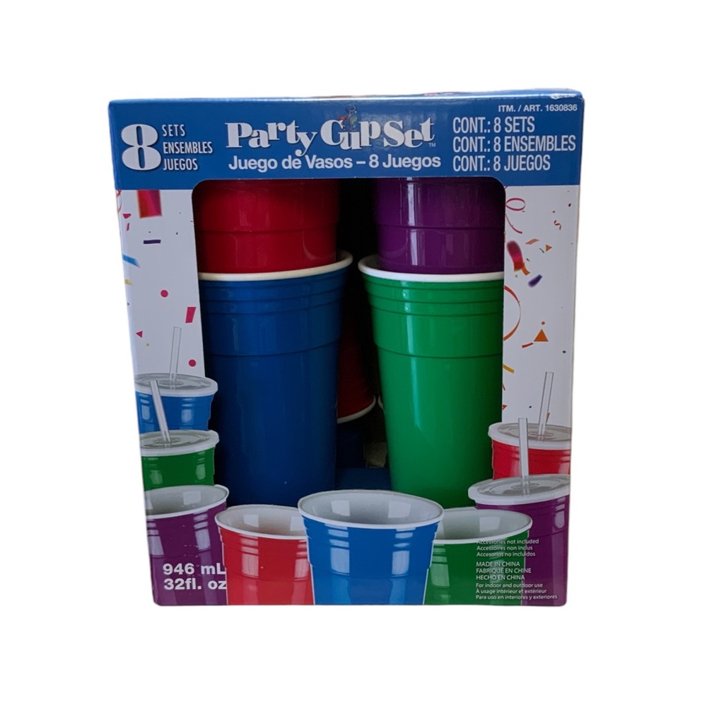 8 party cup set